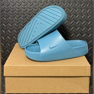 Nike Calm Slides Slip On Smoky Blue Mens Size 11